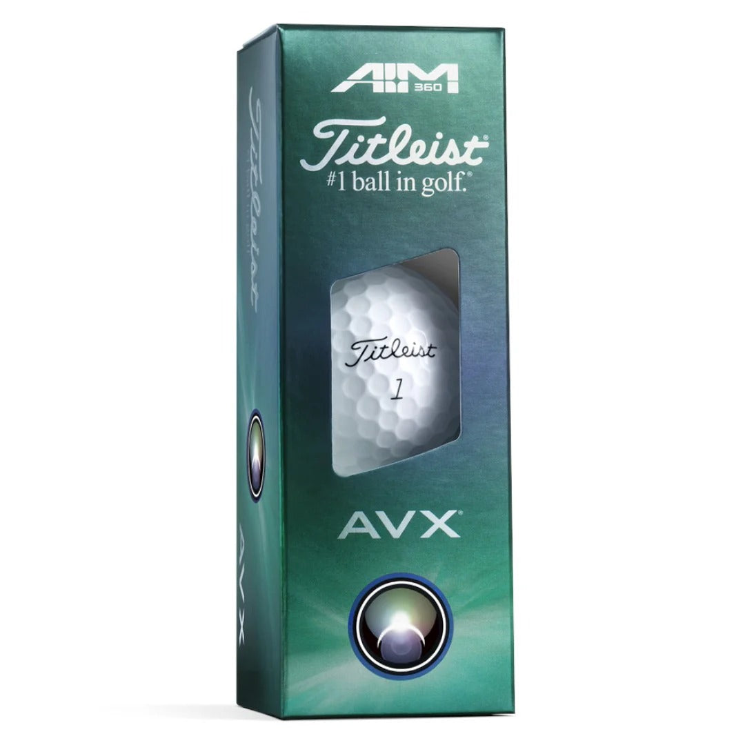 Titleist 2025 AVX AIM 360 White Golf Balls | 2 Dozen Offer