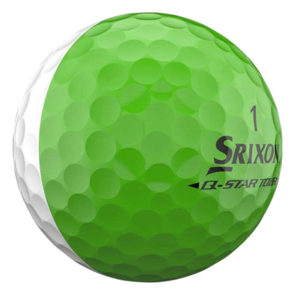 Srixon 2026 Q-Star Tour Divide Golf Balls | White/Lime Green