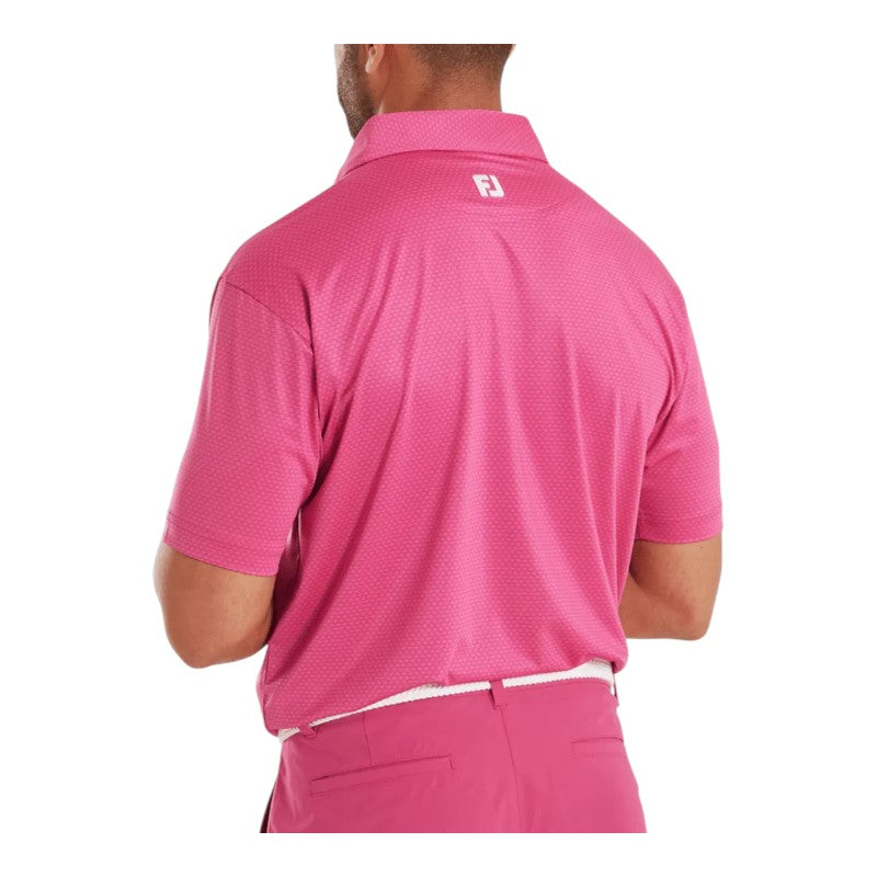 FootJoy Abacus Print Lisle Golf Polo Shirt 37799
