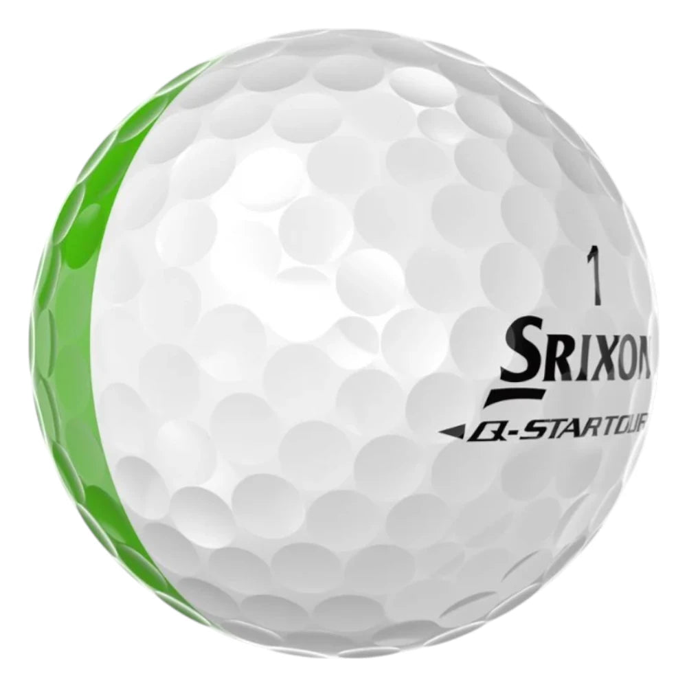 Srixon 2026 Q-Star Tour Divide Golf Balls | White/Lime Green