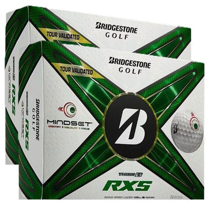 Bridgestone Tour B RXS Mindset Double Dozen Golf Balls + Free Cap