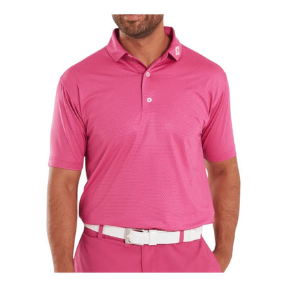 FootJoy Abacus Print Lisle Golf Polo Shirt 37799