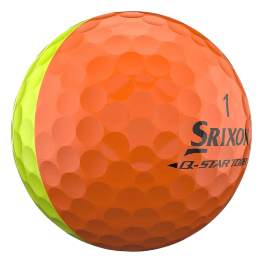 Srixon 2026 Q-Star Tour Divide Golf Balls | Yellow/Orange