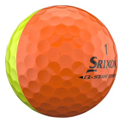 Srixon 2026 Q-Star Tour Divide Golf Balls | Yellow/Orange