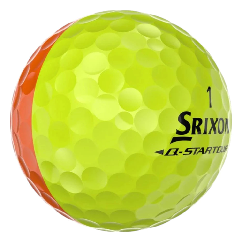 Srixon 2026 Q-Star Tour Divide Golf Balls | Yellow/Orange