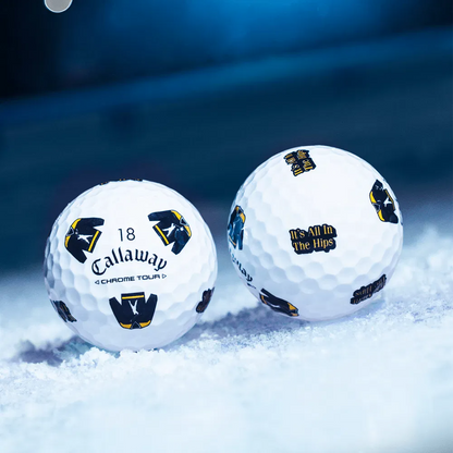 Callaway Happy Gilmore 2 "It's All In The Hips" Chrome Tour Golf Balls