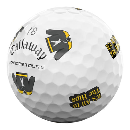 Callaway Happy Gilmore 2 "It's All In The Hips" Chrome Tour Golf Balls