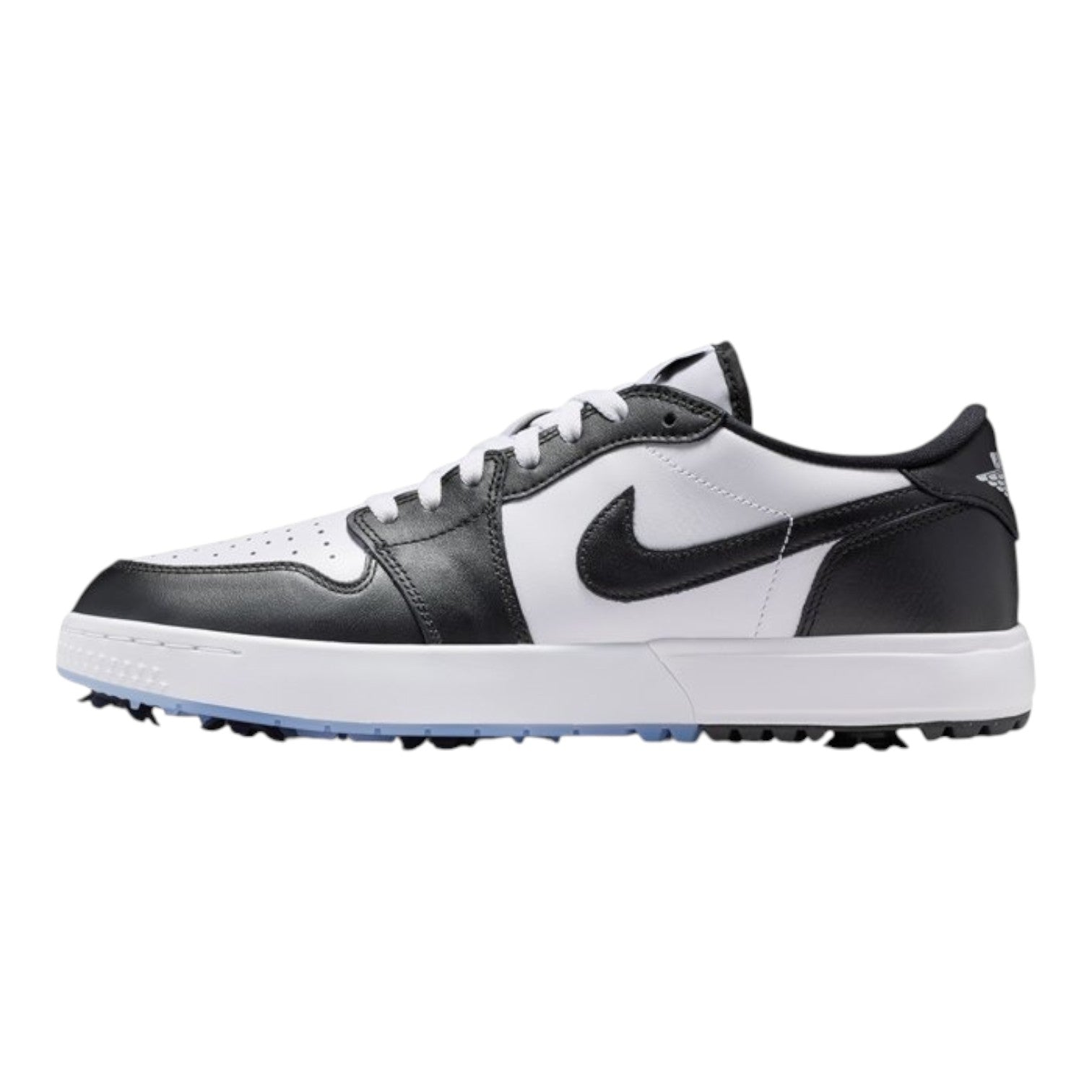 Nike Air Jordan 1 Low Spiked Golf Shoes | White/White/Black