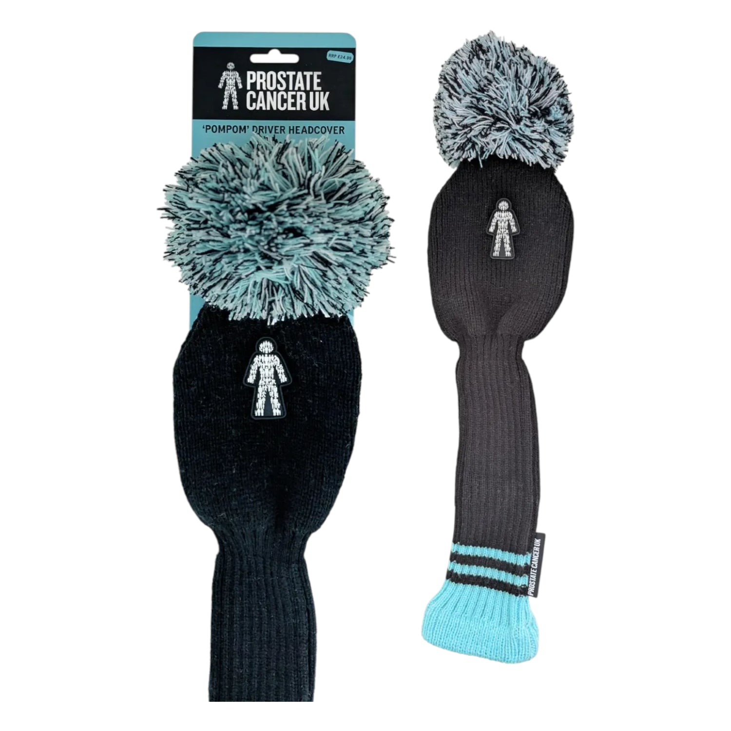 Prostate Cancer Pom Pom Driver Golf Headcover PCPOM01