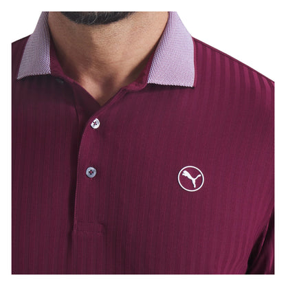 Puma MATTR Stripe Jacquard Golf Polo Shirt 633022