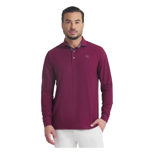 Puma Cloudspun Midweight LS Golf Polo Shirt 626995