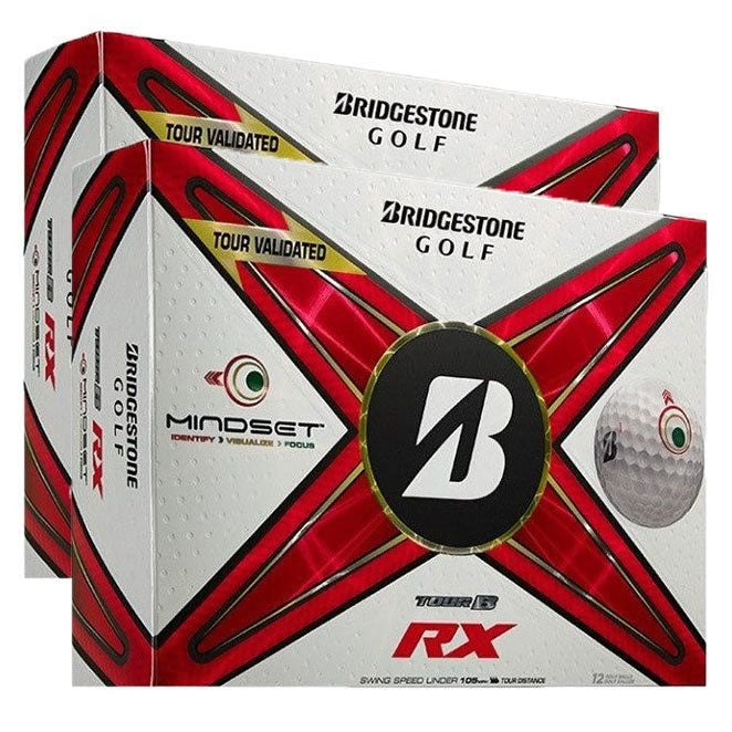 Bridgestone Tour B RX Mindset Double Dozen Golf Balls + Free Cap