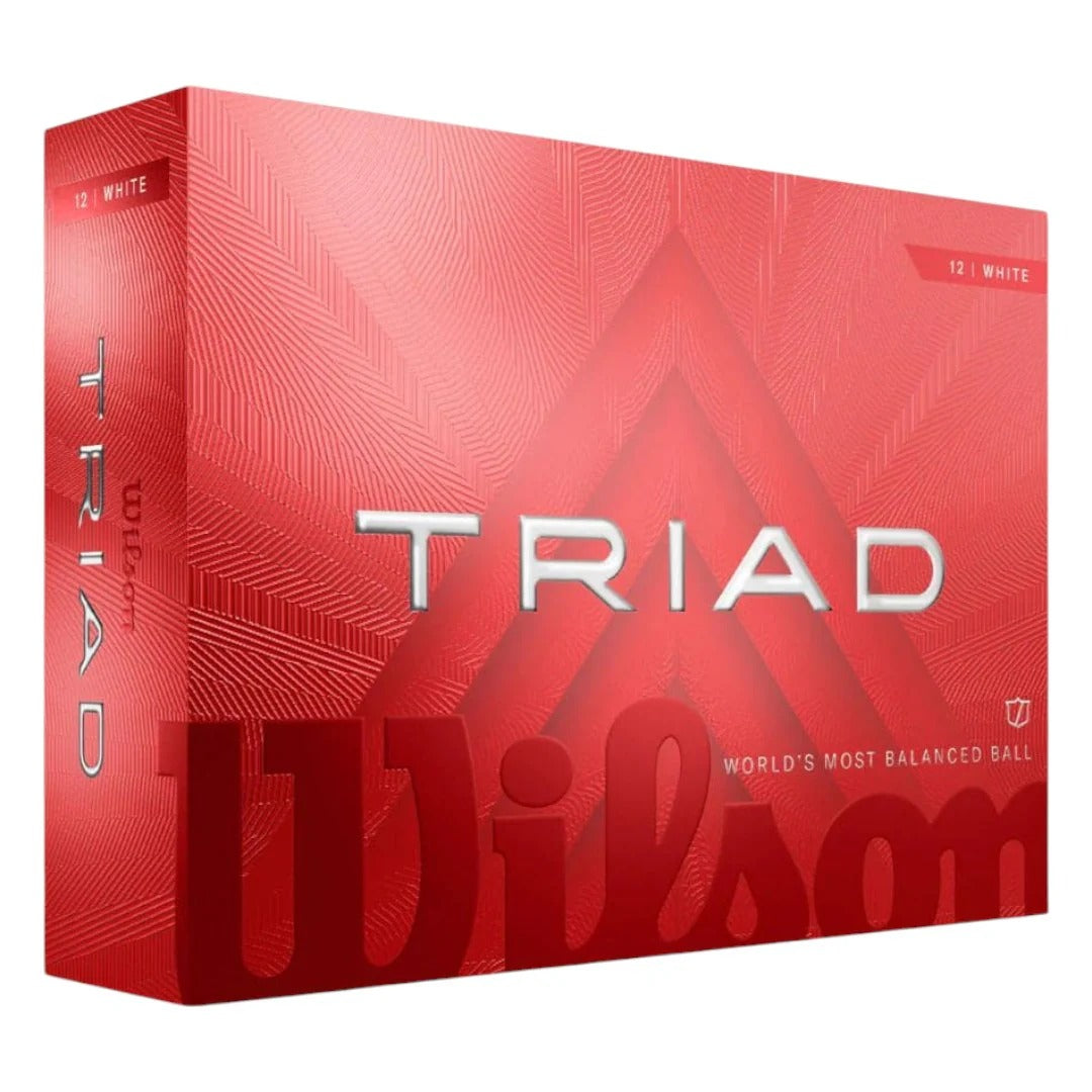 Wilson 2025 Staff Triad White Golf Balls | Double Dozen