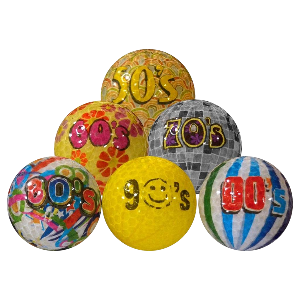 Longridge Decades Novel Golf Balls