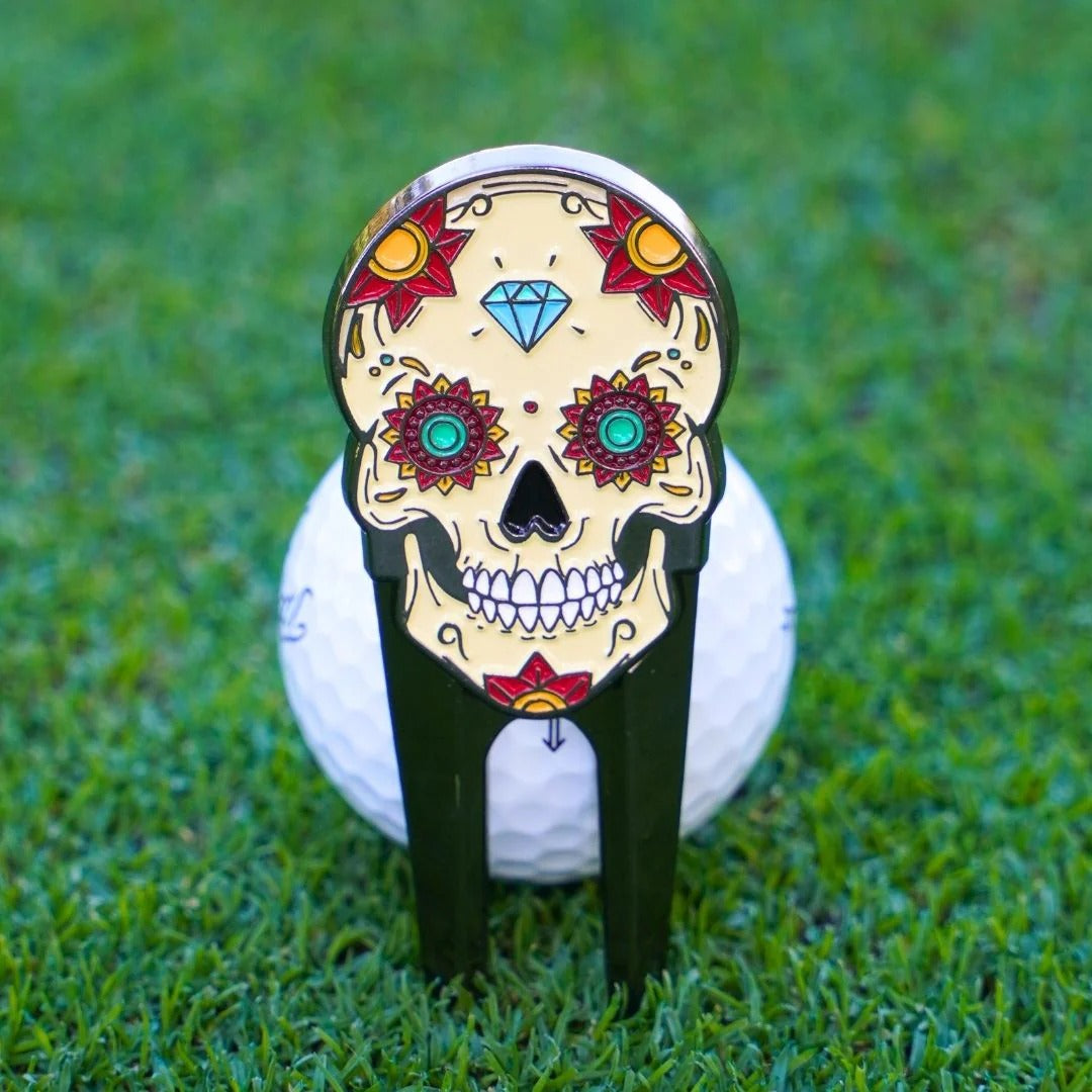 Skins Golf Dia de los Muertos Divot Tool