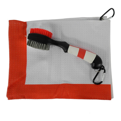 Brand Fusion England Deluxe Golf Towel & Brush Set