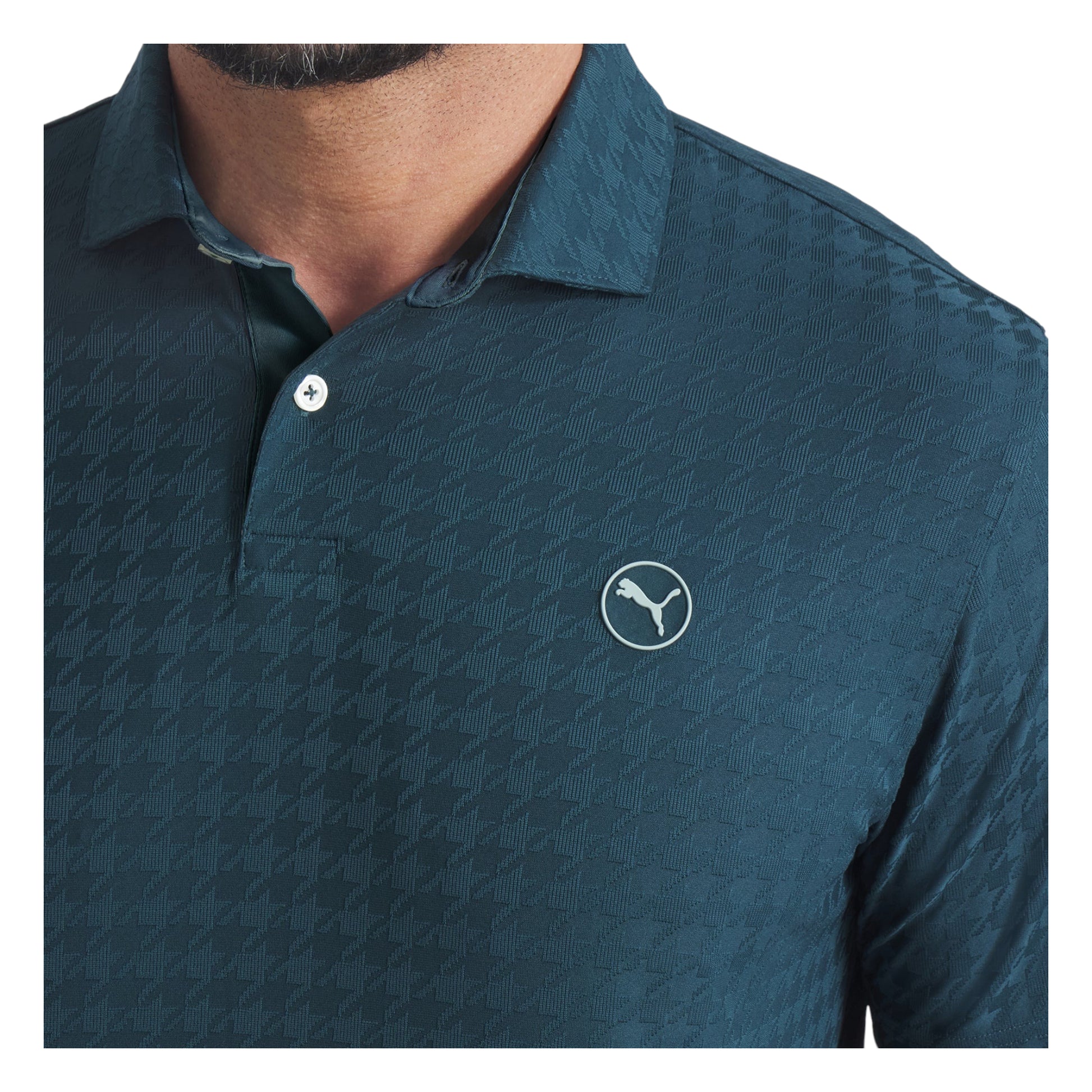 Puma MATTR Houndstooth Golf Polo Shirt 633024