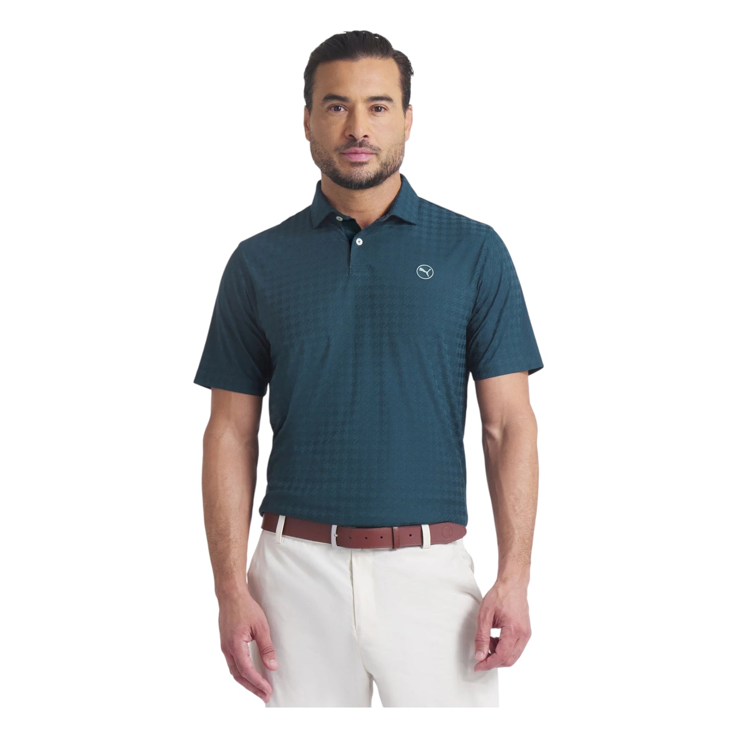 Puma MATTR Houndstooth Golf Polo Shirt 633024
