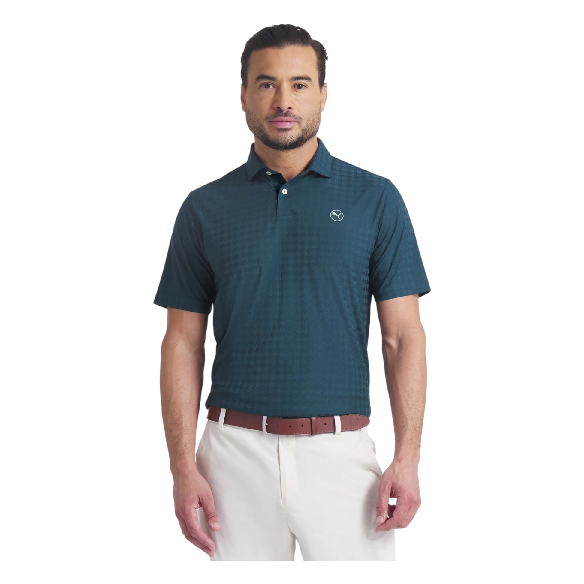 Puma MATTR Houndstooth Golf Polo Shirt 633024