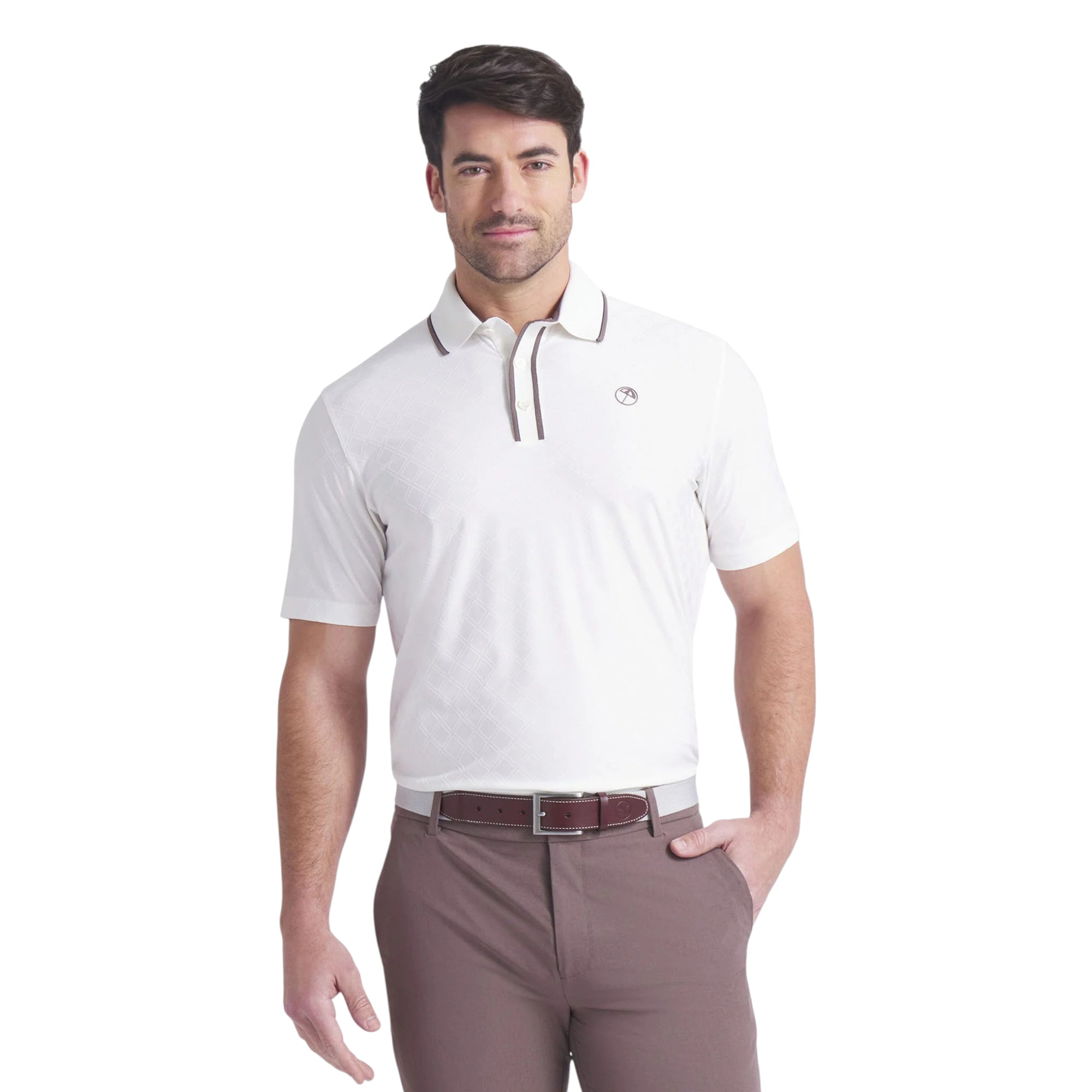 Puma X Arnold Palmer Tipped Jacquard Golf Polo Shirt 630179