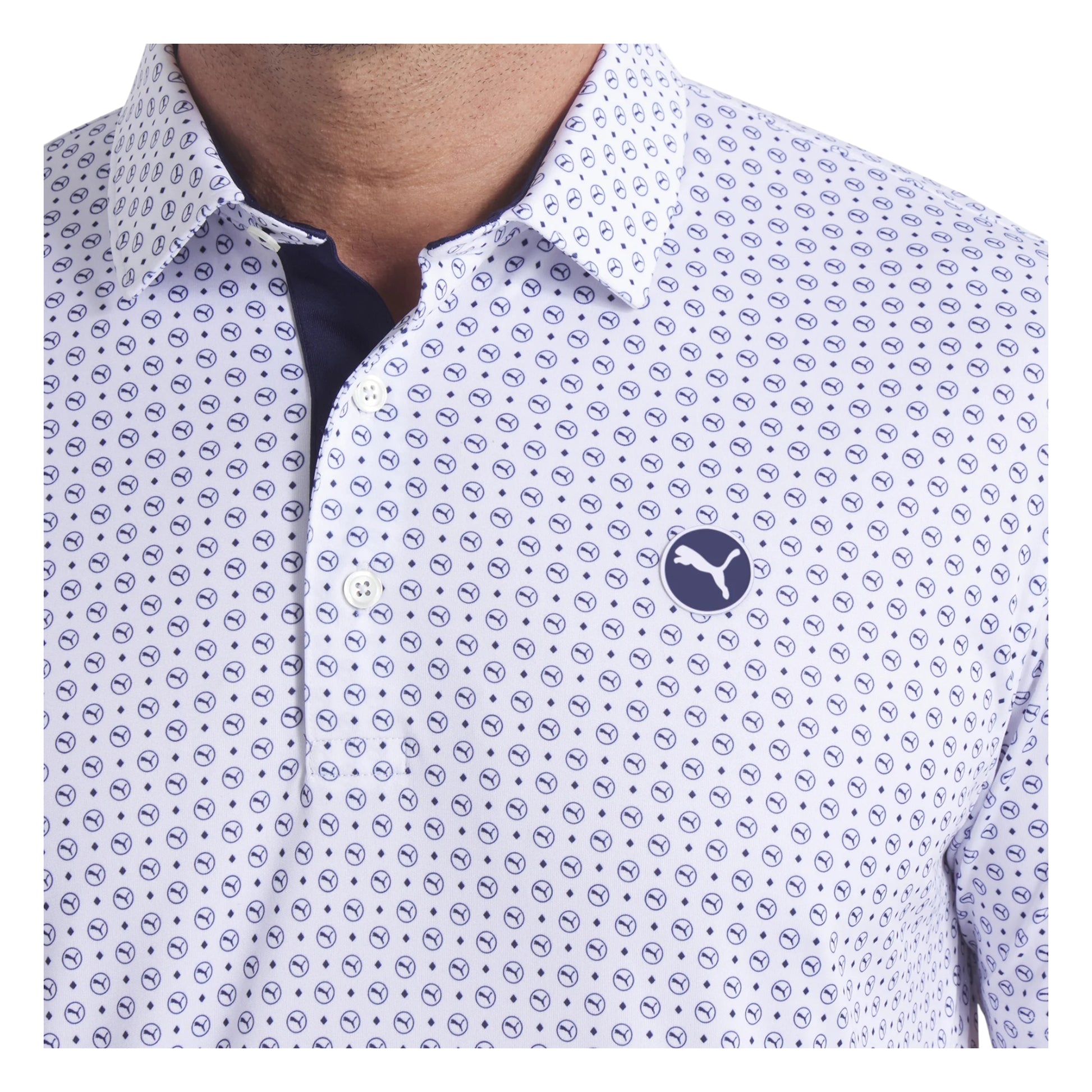 Puma Pure 2.0 Circle Cat Golf Polo Shirt 632248