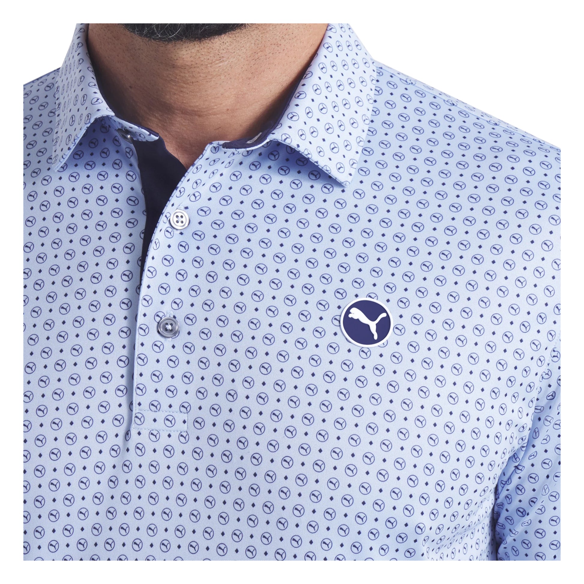 Puma Pure 2.0 Circle Cat Golf Polo Shirt 632248