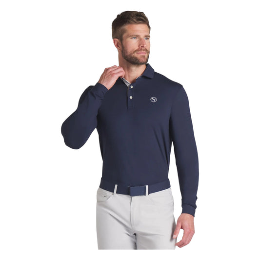 Puma Cloudspun Midweight LS Golf Polo Shirt 626995
