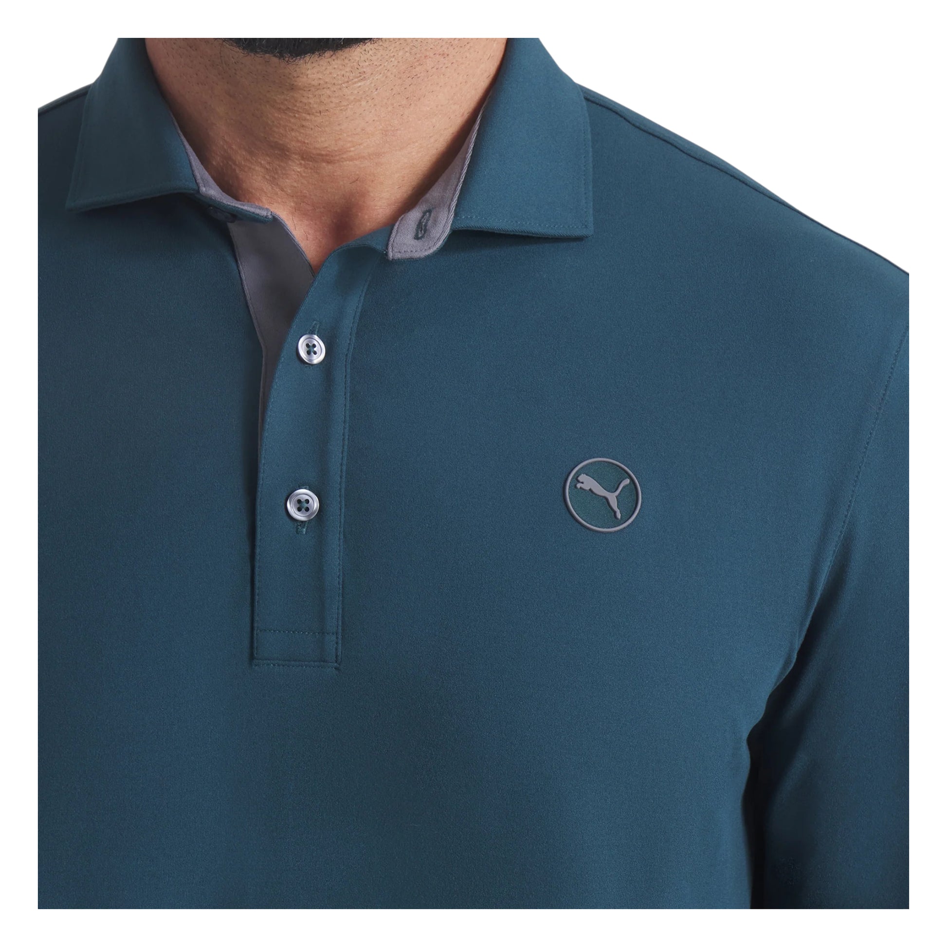 Puma Cloudspun Midweight LS Golf Polo Shirt 626995