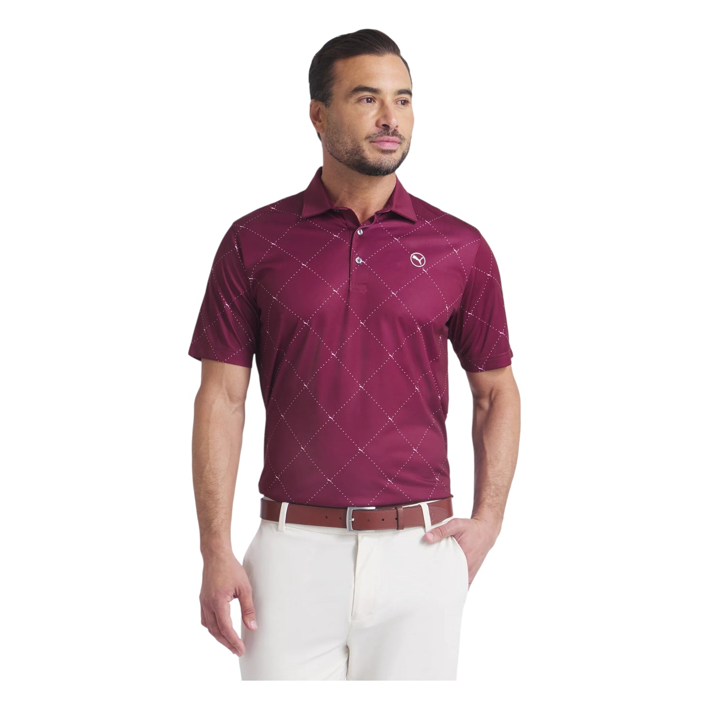 Puma Pure 2.0 Argyle Golf Polo Shirt 629322