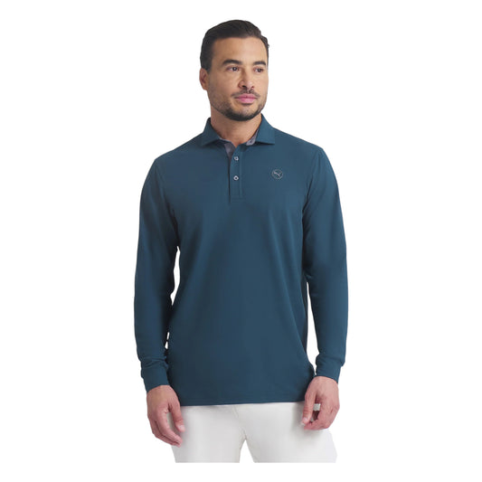 Puma Cloudspun Midweight LS Golf Polo Shirt 626995