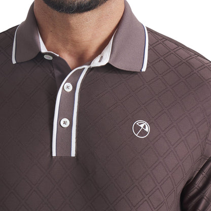 Puma X Arnold Palmer Tipped Jacquard Golf Polo Shirt 630179