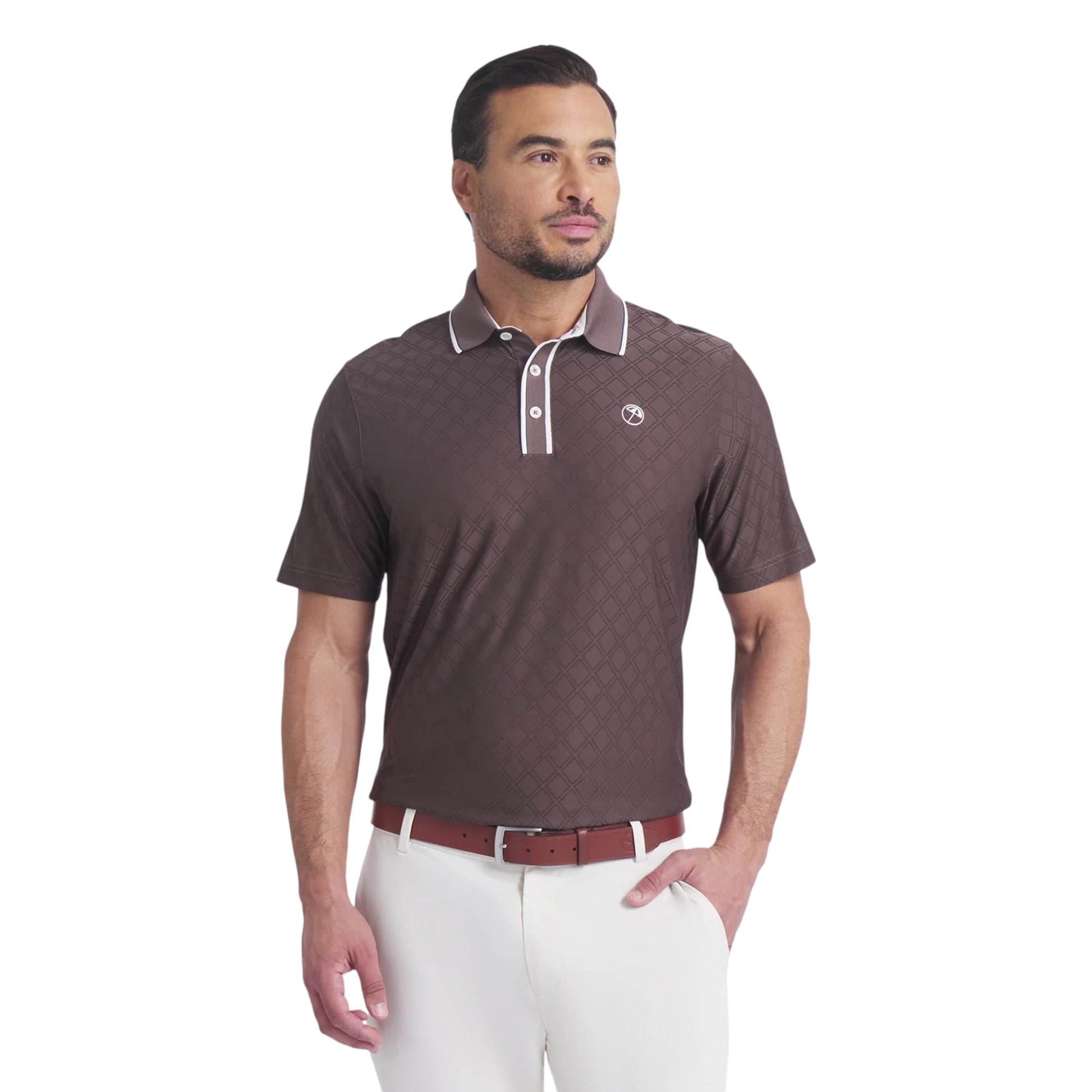 Puma X Arnold Palmer Tipped Jacquard Golf Polo Shirt 630179