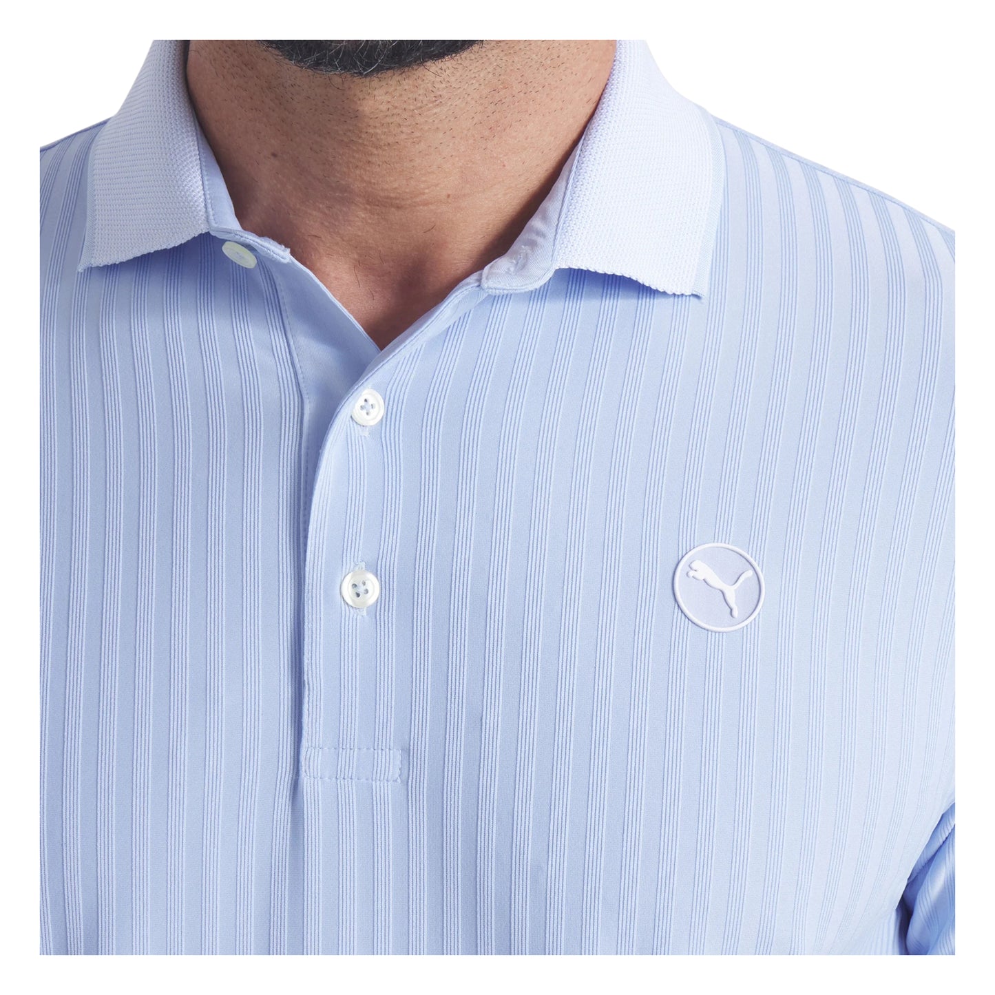 Puma MATTR Stripe Jacquard Golf Polo Shirt 633022
