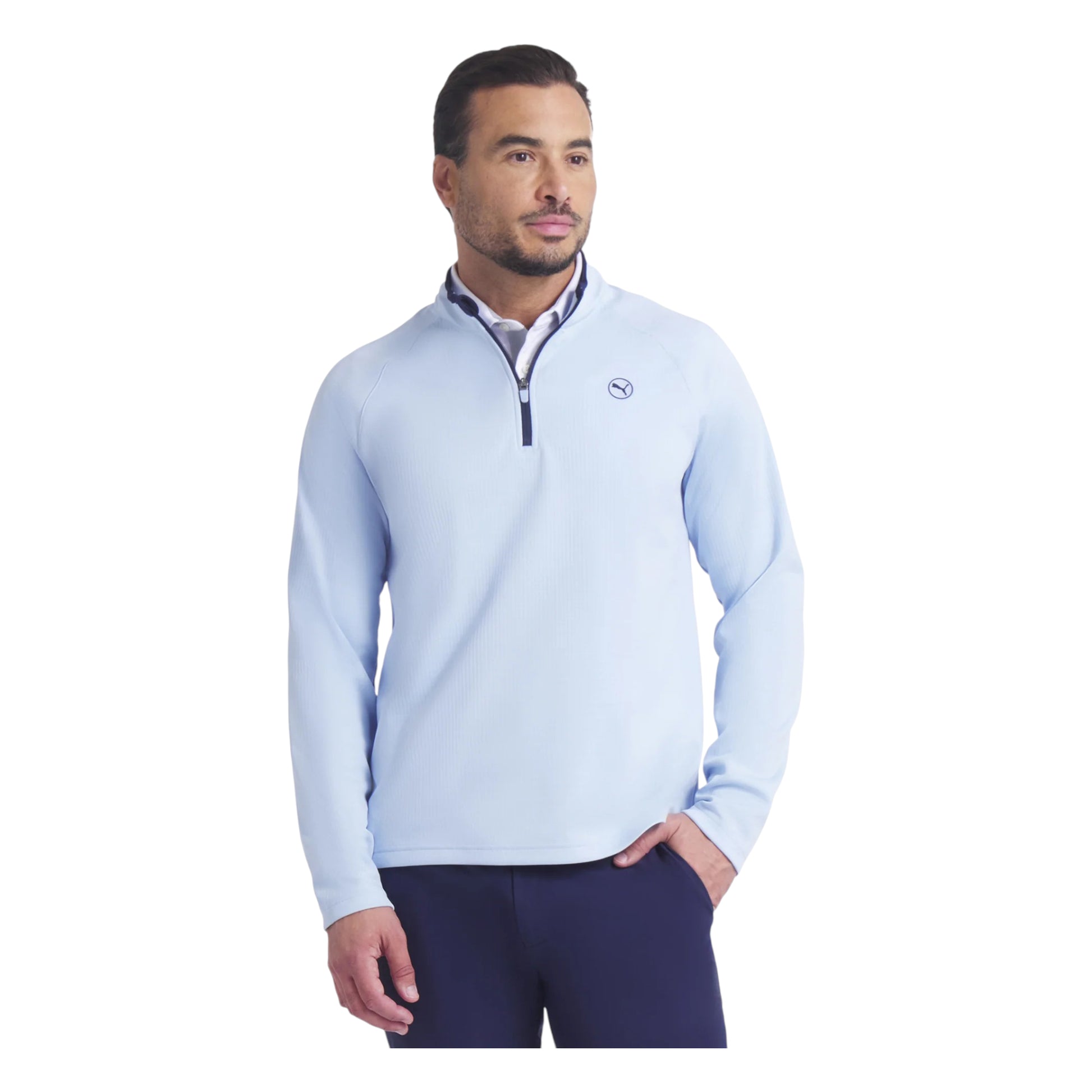Puma Waffle Fleece 1/4 Zip Golf Midlayer 632266