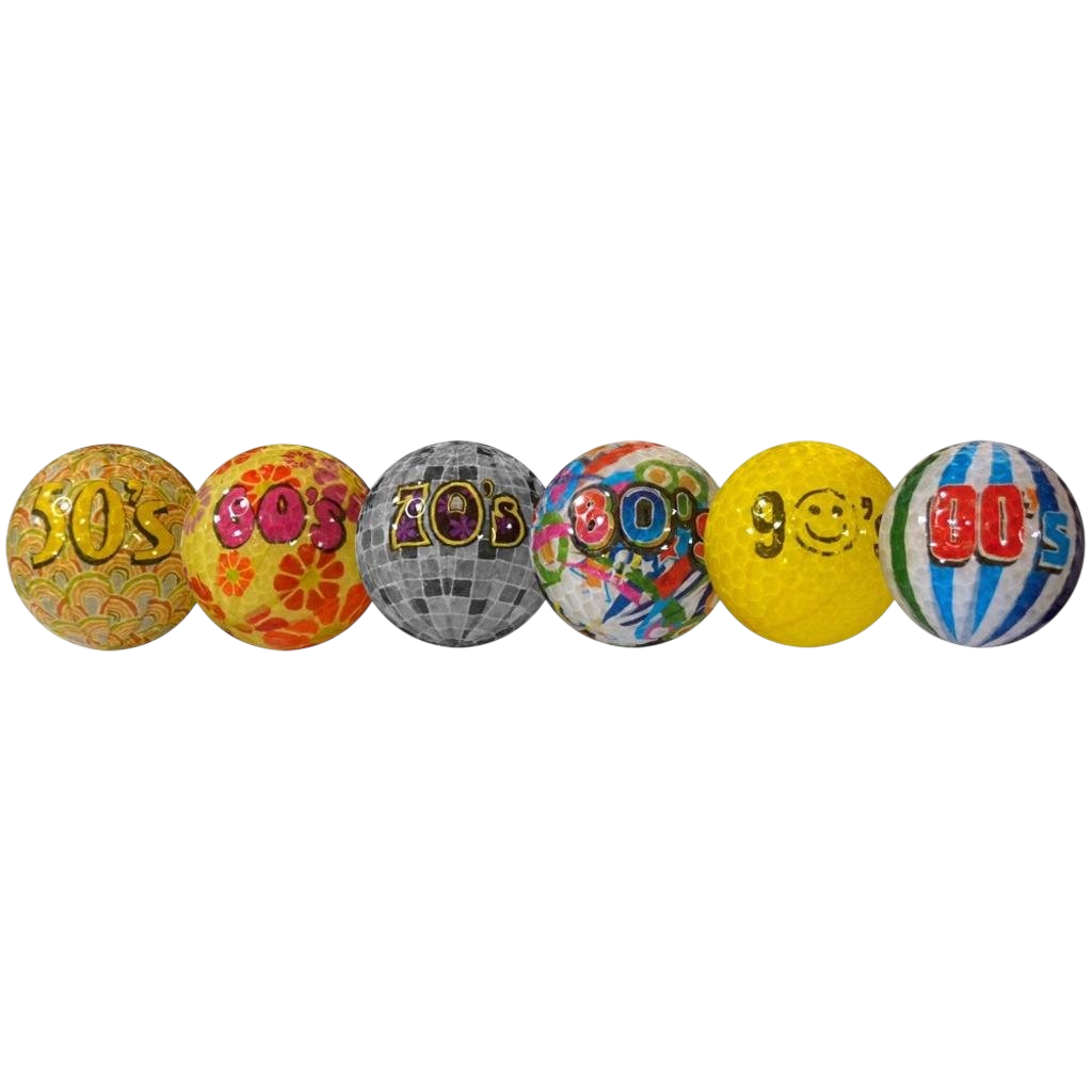 Longridge Decades Novel Golf Balls