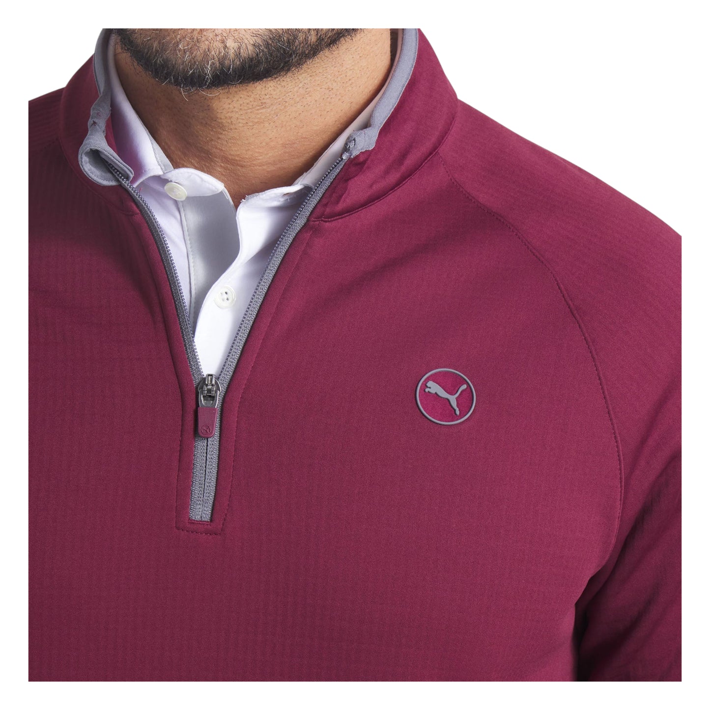 Puma Waffle Fleece 1/4 Zip Golf Midlayer 632266