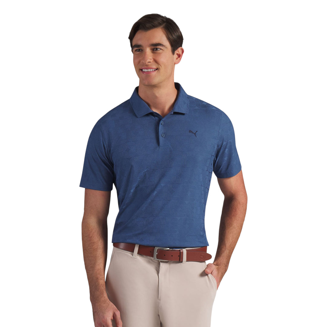 Puma MATTR Deco Jacquard Golf Polo Shirt 634843