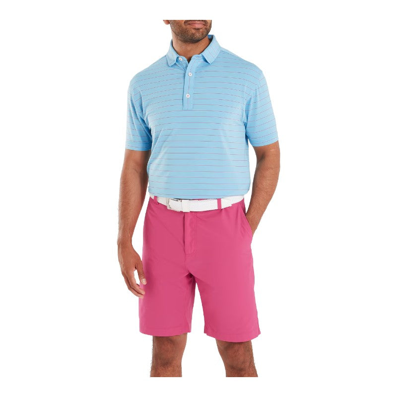 FootJoy Open Pinstripe Lisle Golf Polo Shirt 37796