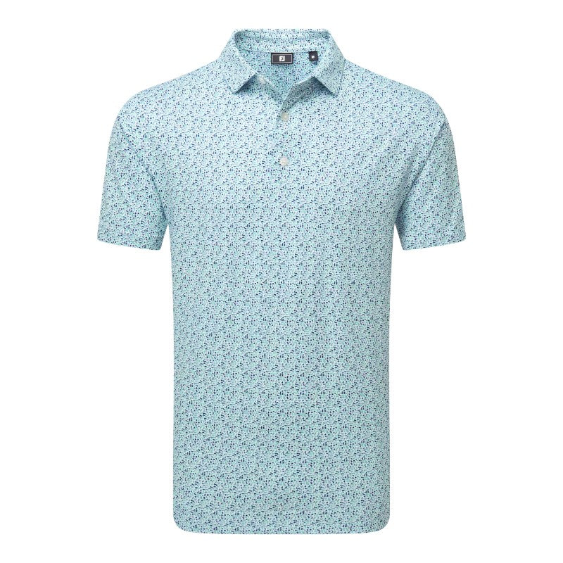 FootJoy Gamer Print Pique Golf Polo Shirt 37789