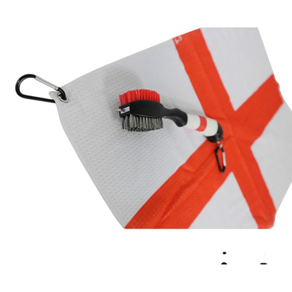 Brand Fusion England Deluxe Golf Towel & Brush Set