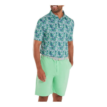 FootJoy Garden Print Lisle Golf Polo Shirt 37795