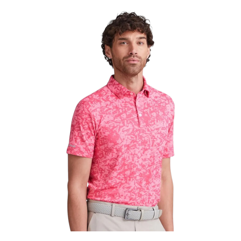 Ping Marek Camo Jacquard Golf Polo Shirt P03784