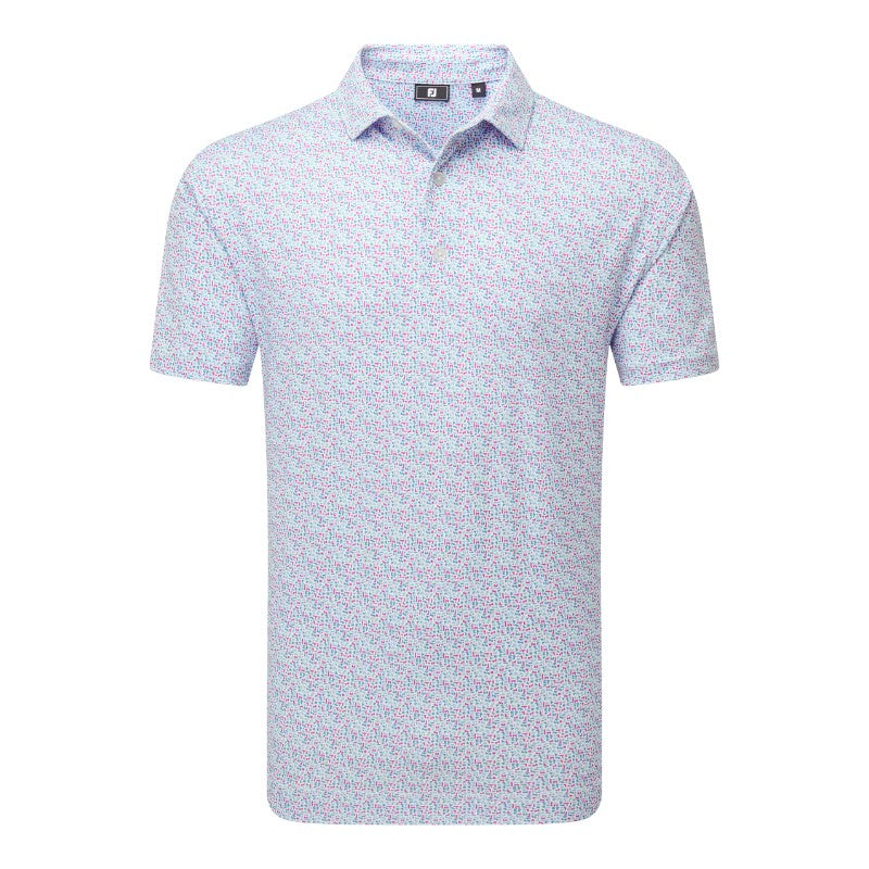 FootJoy Gamer Print Pique Golf Polo Shirt 37785