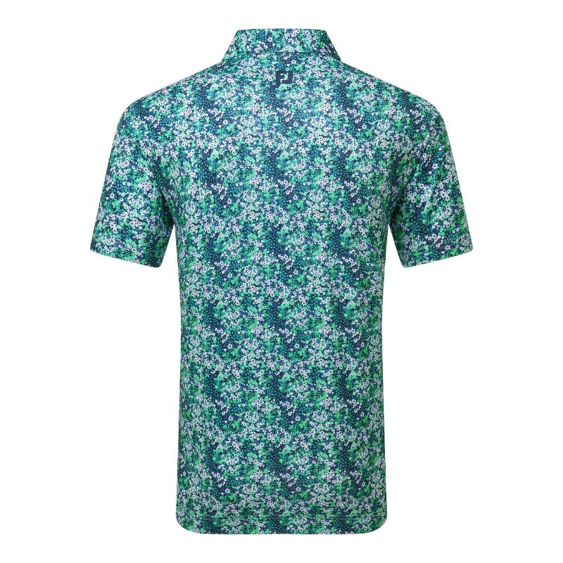 FootJoy Garden Print Lisle Golf Polo Shirt 37795