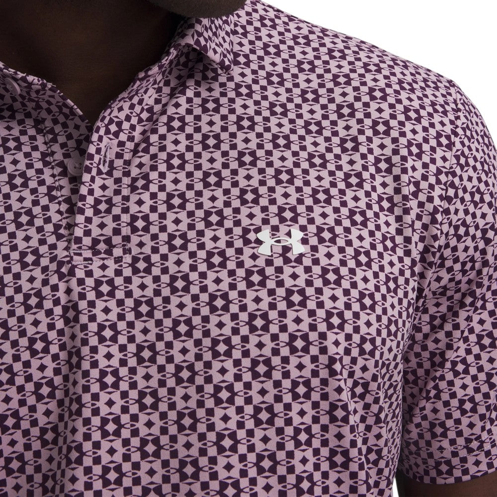 Under Armour Tee To Green Printed Golf Polo Shirt 6012304