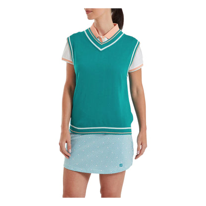 FootJoy Ladies Sweater Tank Print Golf Mid Layer 39366