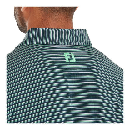 FootJoy Triple Pinstripe Lisle Golf Polo Shirt 37791