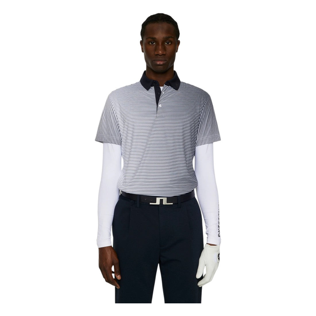 J.Lindeberg Marvin Stripe Golf Polo Shirt GMJT13339