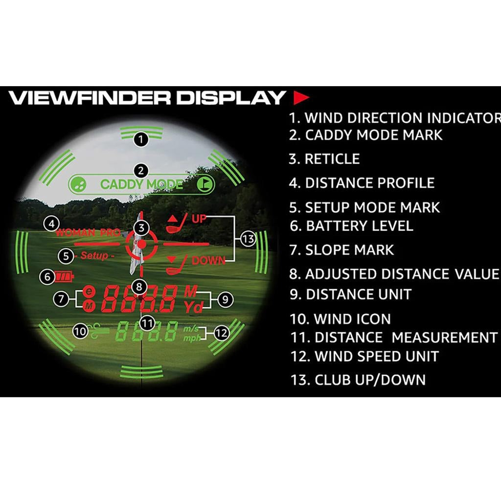 CaddyTalk Windy Laser Golf Rangefinder