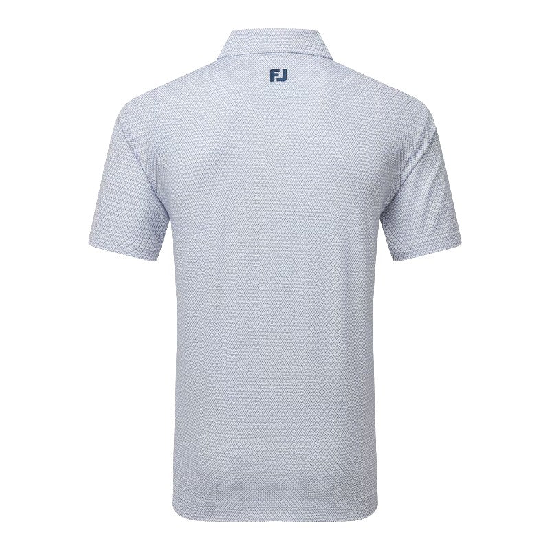 FootJoy Deco Diamond Print Lisle Golf Polo Shirt 37783
